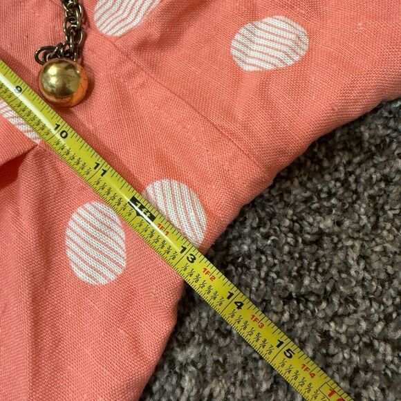 Vintage 1960s Pink Polka Dot Shift Pencil Dress Small Pinup Mod Classic - Picture 8 of 9